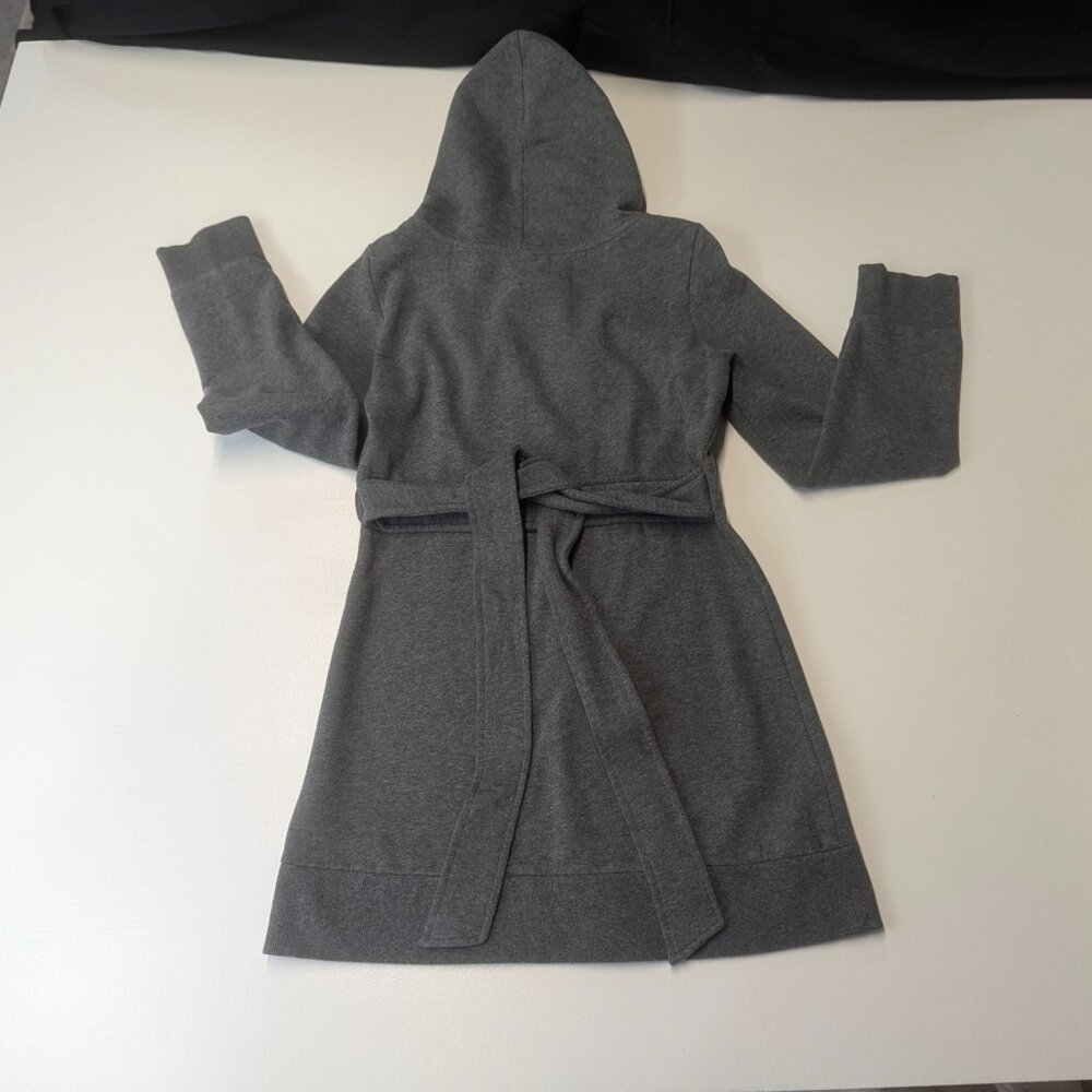 Victoria's Secret Plush & Lush Size Small Gray Sweat Jacket in Trench-Style - Picture 12 of 15